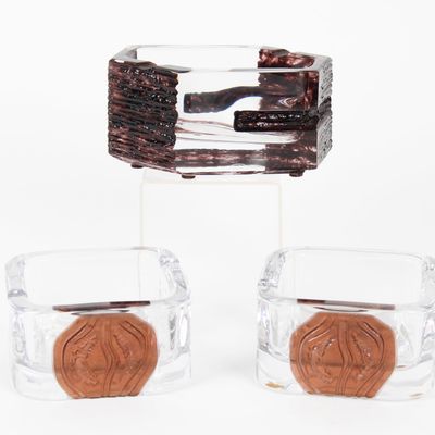 Sale Photo Thumbnail #56: Daum Crystal Ashtrays