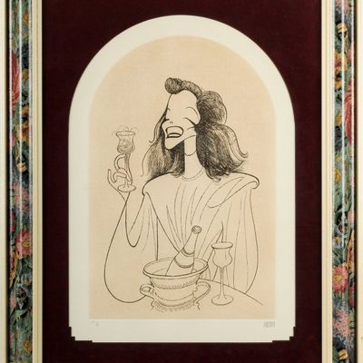 Sale Photo Thumbnail #469: Al Hirschfeld (American, 1903-2003) Katharine Hepburn, Signed Lithograph, Artist's Proof