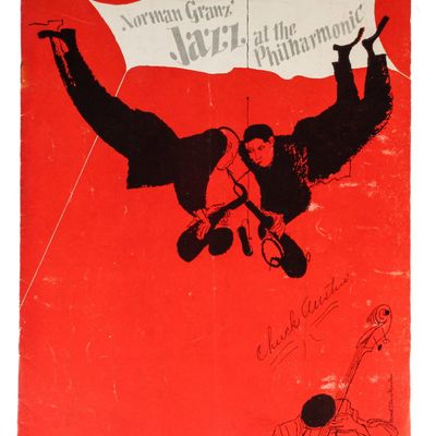 Sale Photo Thumbnail #411: Norman Granz' Jazz at the Philharmonic Booklet Signed by Ella Fitzgerald, Hank Jones, Etc.