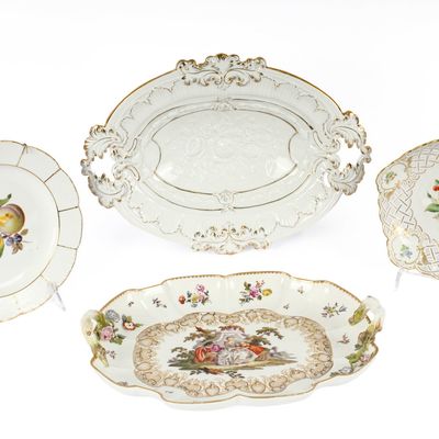 Sale Photo Thumbnail #67: Three Pieces of Meissen Porcelain