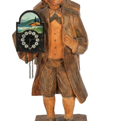Sale Photo Thumbnail #391: German Clock Peddler Whistler Automaton
