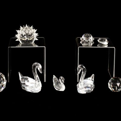 Sale Photo Thumbnail #53: Group of Swarovski Animals and Paperweights