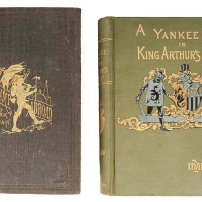 Sale Photo Thumbnail #406: Mark Twain, Two Early Editions Incl. A Tramp Abroad, Connecticut Yankee