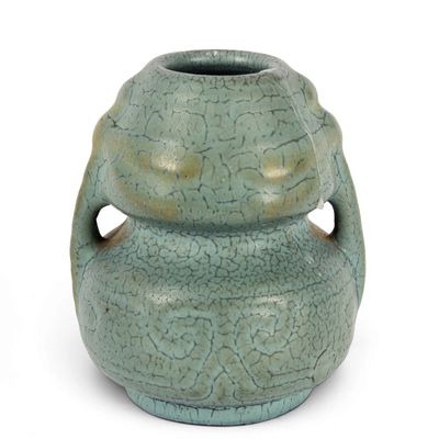 Sale Photo Thumbnail #295: Weller Pottery Fru Russet Double Gourd Vase