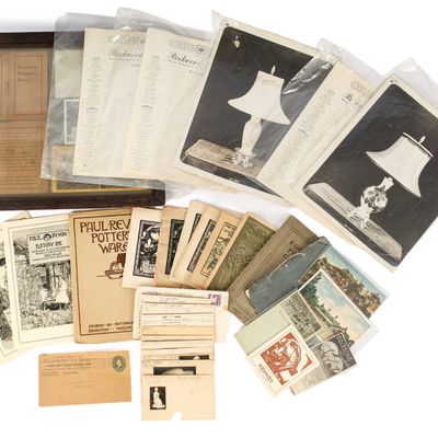 Sale Photo Thumbnail #297: American Potteries Ephemera Archive Incl. Rookwood, Hampshire, Paul Revere, Etc.