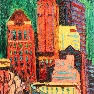 Sale Photo Thumbnail #452: Robert Terry (American, 1953-2021) New York City, Painting