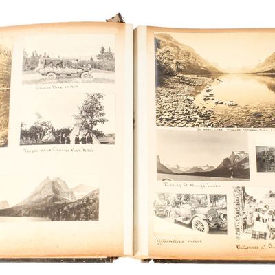 Sale Photo Thumbnail #383: Photo Album of 1920s Western US & National Parks Trip, Yellowstone, Glacier, Mt. Rainier, Etc.