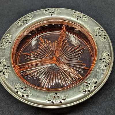 Sale Photo Thumbnail #297: Vintage Farberware Divided Relish Dish
