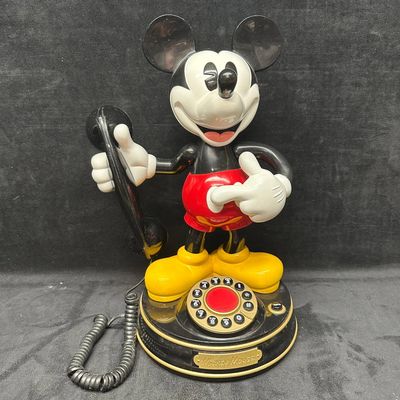 Mickey Mouse Disney Rotary Push Button Style Telephone 3D Character Phone