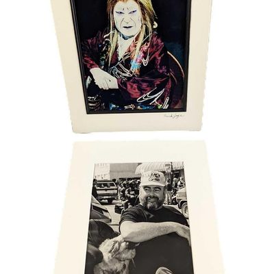 Sale Photo Thumbnail #392: 2 Matted  Etta Jean Juge Photos Kabuki Man & Man