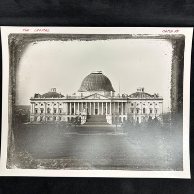 Sale Photo Thumbnail #102: Black and White Analog Photo Reproduction Print U.S. Capitol Building
