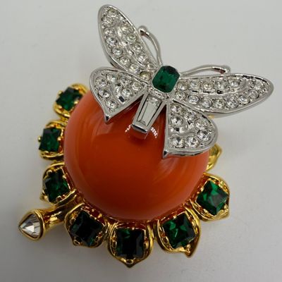 Sale Photo Thumbnail #171: Kenneth Jay Lane Treasures of the Duchess Jeweled Butterfly KJL Brooch