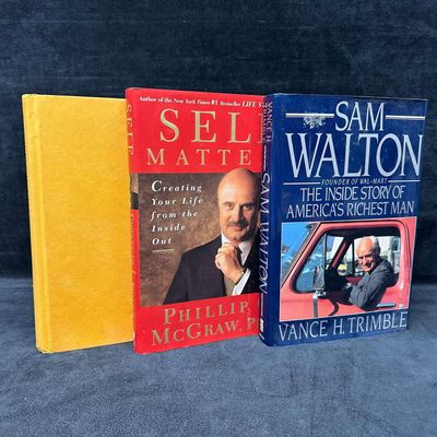 Lot of 3 Hardcover Books Self Matters Sam Walton Live Now Age Later Dr Phil
