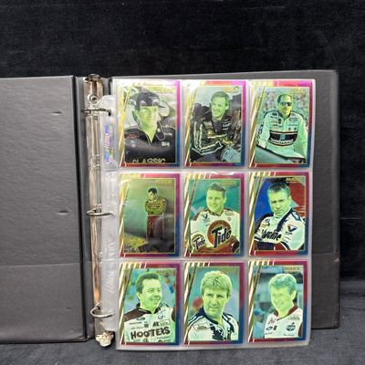 1990s Maxx NASCAR Premier Plus Racing Sport Trading Card Collection Blk Binder