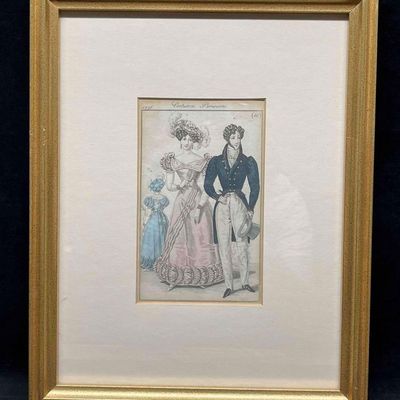 Sale Photo Thumbnail #279: Framed Print Costumes Parisions 1826 (40)