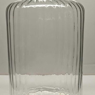 Sale Photo Thumbnail #109: Vintage 16" Glass Clear Floor Vase