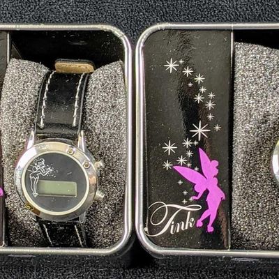 Sale Photo Thumbnail #346: Two Disney Tinkerbell LCD Accutime Childs Watch