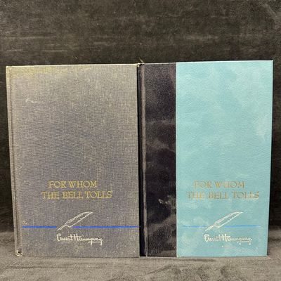 Ernest Hemingway For Whom the Bell Tolls Hardcover Book Set 1968