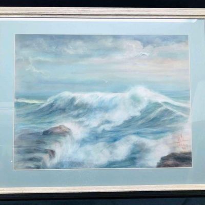 Sale Photo Thumbnail #138: Framed Helen Terry 84' Beach Print