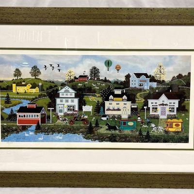 Sale Photo Thumbnail #266: Wooster Scott Signed/Numbered  & Framed "Down Memory Lane" Litho (JB 223)
