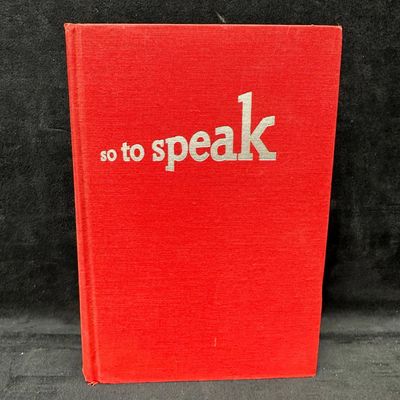 Sale Photo Thumbnail #140: So to Speak by Elisabeth Ferguson von Hesse 1941 Hardcover Book Red