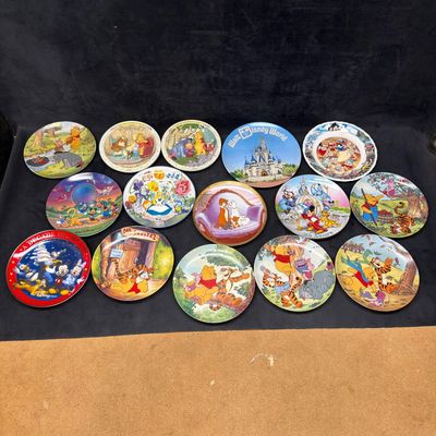 Collection of Fifteen Disney and Winnie the Pooh Collector Plates