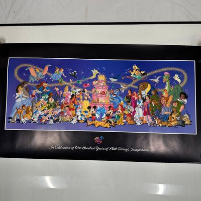 Disney 100 Years of Imagination Commemorative Poster