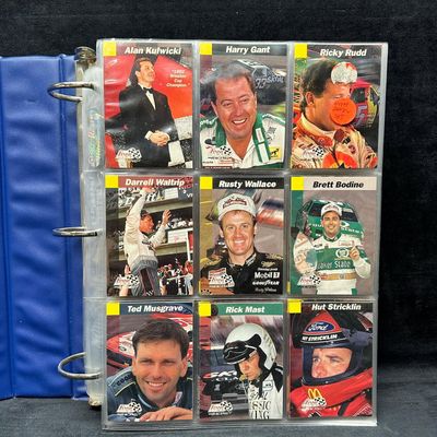 Sale Photo Thumbnail #142: 90s Finish Line NASCAR Racing Card Collection Blue Binder Sport Trading Cards Over 300