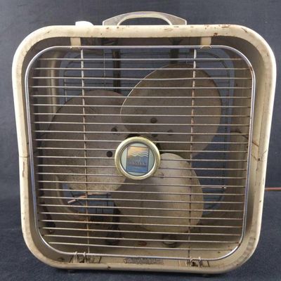 Sale Photo Thumbnail #311: Vintage Penney's Metal Box Three Speed Fan