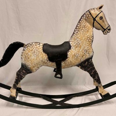 Sale Photo Thumbnail #162: Rustic Outdoor Decorative Metalwork Horse Sculpture
