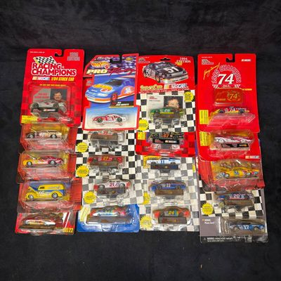 Collection of Vintage Racing Champions NASCAR 1:64 Die Cast Cars Twenty