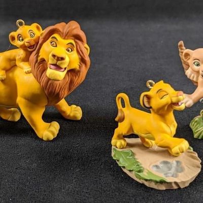Sale Photo Thumbnail #381: Two Hallmark Keepsake Disney Lion King Ornaments