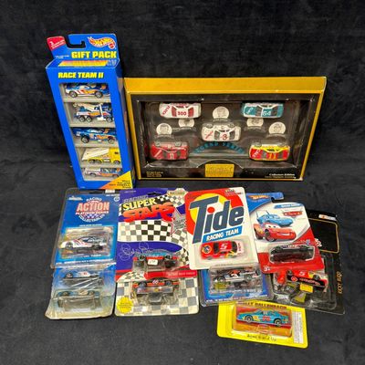 NASCAR and Hot Wheels Die-Cast Racing Car Collection Blister Packs