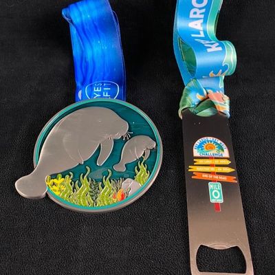 Sale Photo Thumbnail #473: Pair of Florida Virtual Race Medals JB