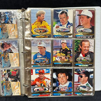 Sale Photo Thumbnail #135: 1990s Select Premier NASCAR Trading Card Collection in Binder 169 Sport Cards