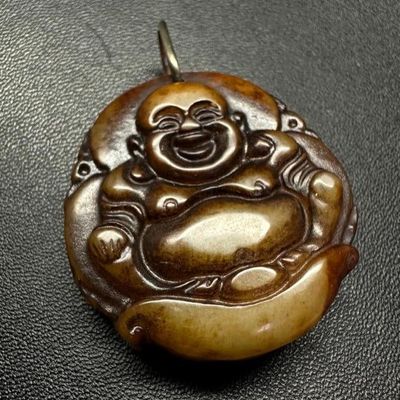 Sale Photo Thumbnail #302: Brown Jade Buddha Pendant