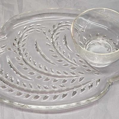 Sale Photo Thumbnail #443: 5 Federal Glass Snack Set Cup & Plates A
