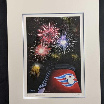 Sale Photo Thumbnail #260: Disney Cruise Line Matted Print By Larry Dotson