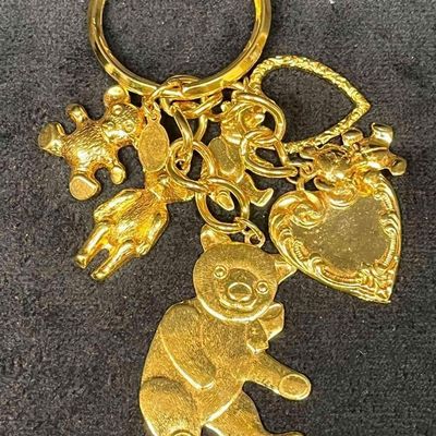Sale Photo Thumbnail #352: Signed Vintage Kirks Folly Teddy Bear Key Chain