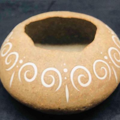 Signed Small Clay Pot