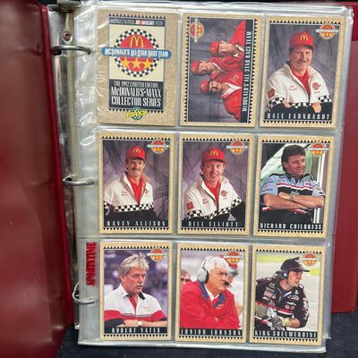 Sale Photo Thumbnail #146: 1990s Maxx NASCAR McDonalds and Texaco Havoline Sport Card Collection Binder