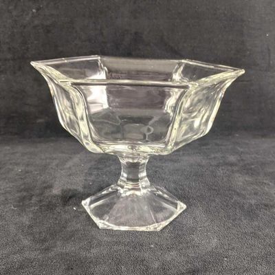 Sale Photo Thumbnail #396: Glass Pedestal Bowl Clear