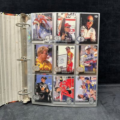 Ernie Irvan NASCAR Trading Card Collection Binder Upper Deck Havoline 221 Cards