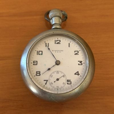 Sale Photo Thumbnail #342: Standard USA Open Face Pocket Watch