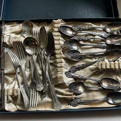 Sale Photo Thumbnail #230: A Collection of Wm. A. Rogers and Son Hamilton Pattern Silver Plated Flatware