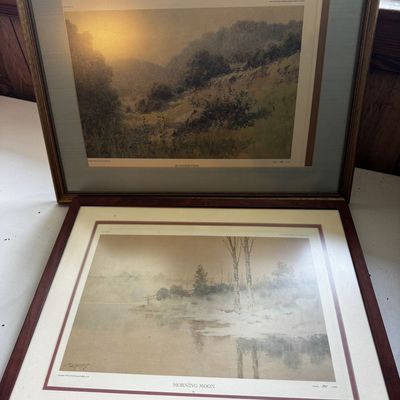 Sale Photo Thumbnail #226: A Pair of Paul Sawyier Limited Edition Offset Lithographs, Summertime and Morning Moon