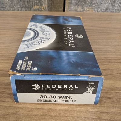Sale Photo Thumbnail #188: Federal Power-Shok 30-30 Win. 150 Grain Soft Point FN Centerfire Rifle Cartridges