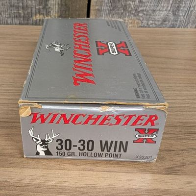 Sale Photo Thumbnail #187: A Lot of 20 Winchester Super-X 30-30 Win 150 Grain Hollow Point Cartridges