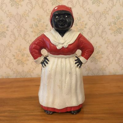 Sale Photo Thumbnail #397: Cast Iron Black Americana Still Bank