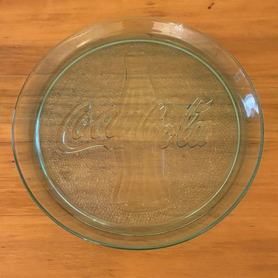 Sale Photo Thumbnail #594: Coca-Cola Georgia Green Glass 13 Inch Round Serving Tray